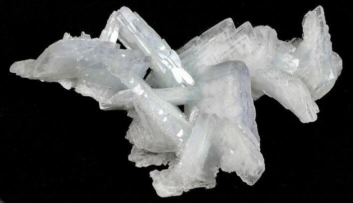 Tabular, Blue Barite Crystal Cluster - Spain #55216